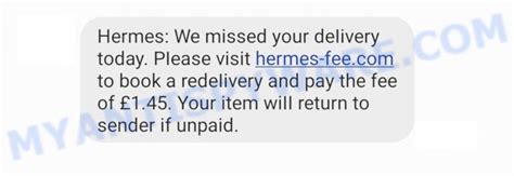 hermes arrange redelivery|redelivery hermes scam examples.